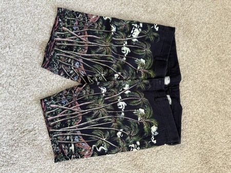 Dolce & Gabbana Shorts Gr. 56 Tropical Palm Print Luxury
