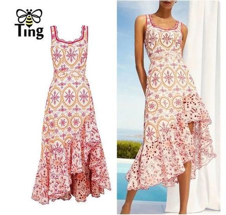 Blumen Stickerei Bestickt Mexican Kleid Neu/ M/L NEU