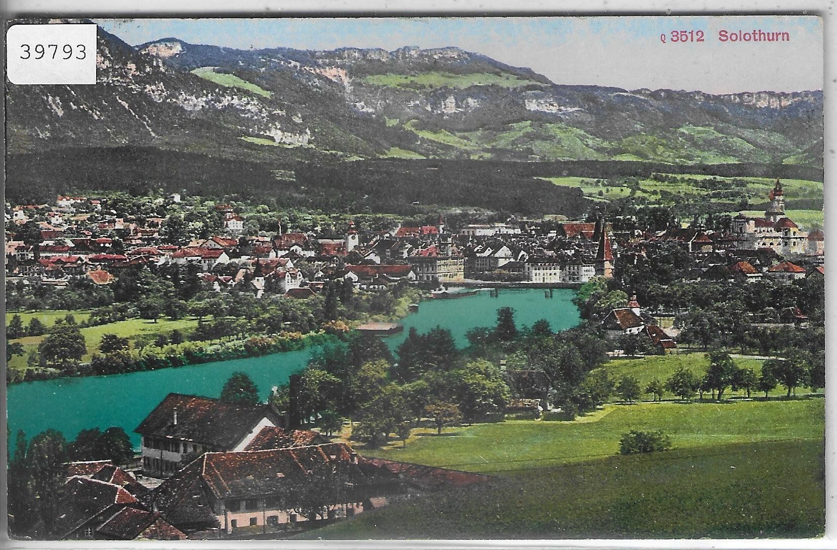 Ansichtskarten: Solothurn - Generalansicht - Litho – Gebraucht aus Ettingen von Kartenplanet