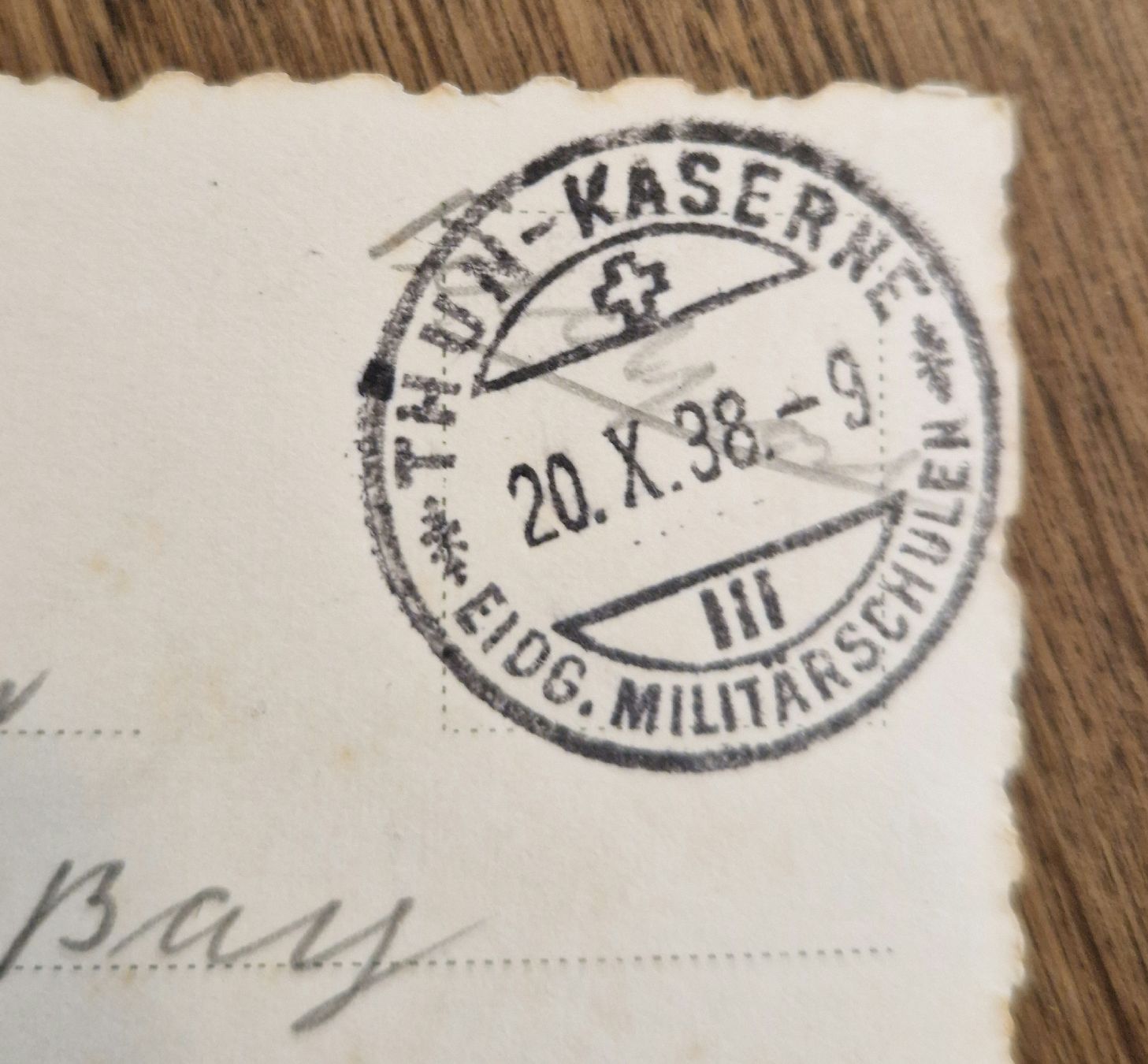 Cartoline postali: Am Thunersee, Feldpost, deutlicher Stempel Kaserne Thun – Usato da Ebikon venduto da Donar50 1