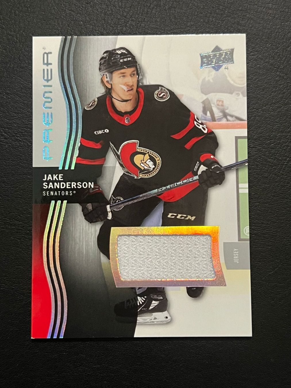 NHL Carte collezionabili: Jake Sanderson 2023 Premier Jersey Ottawa Senators – Nuovo (secondo la descrizione) da Möhlin venduto da SwissHockeyCards
