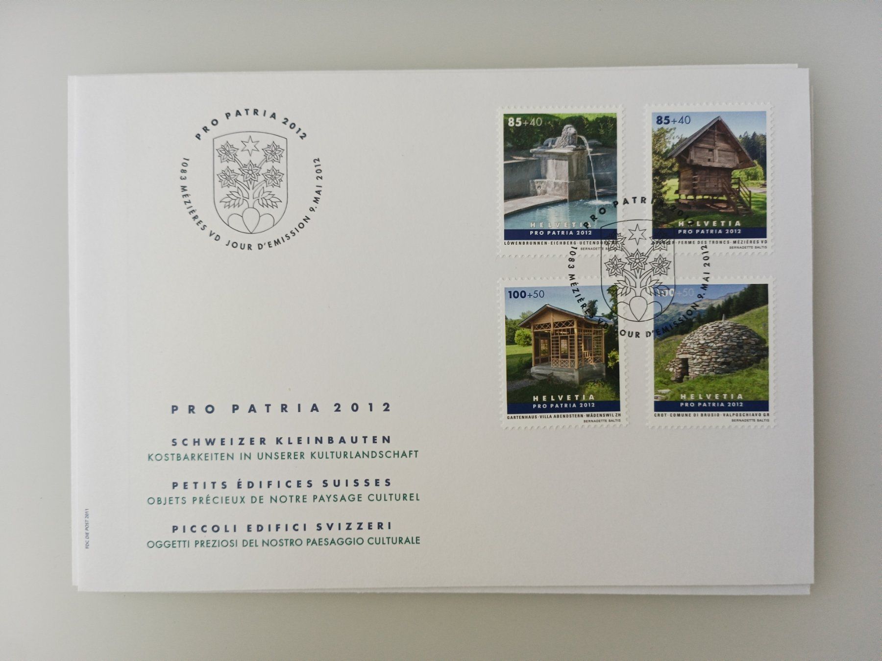 Tutti i francobolli: 2012 FDC Pro Patria – Usato da Dübendorf venduto da goeggi79