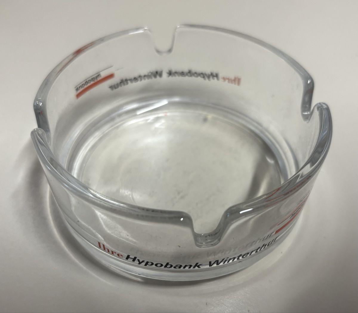 Portacenere: Glas Aschenbecher Hypobank Winterthur – Usato da Seuzach venduto da Biter 1