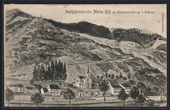 Cartes postales: sign. Hans Pernat: Odern, Wallfahrtskirc – D'occasion à Berlin par bartko-reher