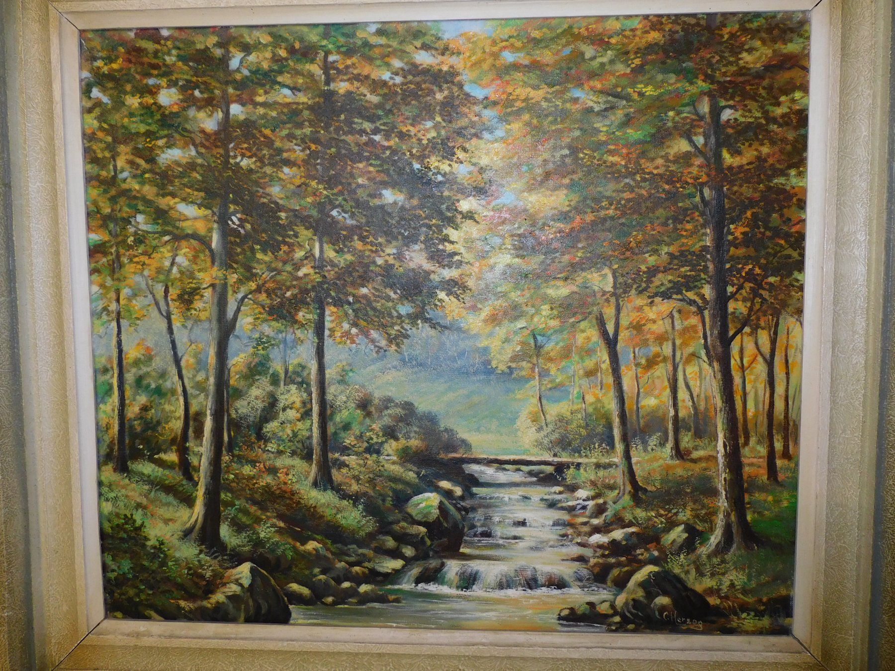 Gemälde: Ölgemälde Herbstlandschaft, signiert, gerahmt – Gebraucht aus sursee von trilli-tralli 2