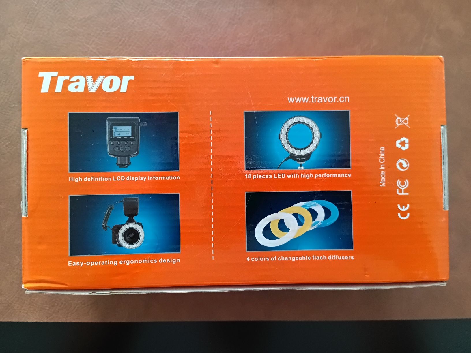 Flash: LED Ring Flash LED Travor RF-600 never used, as new – Nuovo e nell'imballaggio originale da Buchs ZH venduto da Cdr89 2