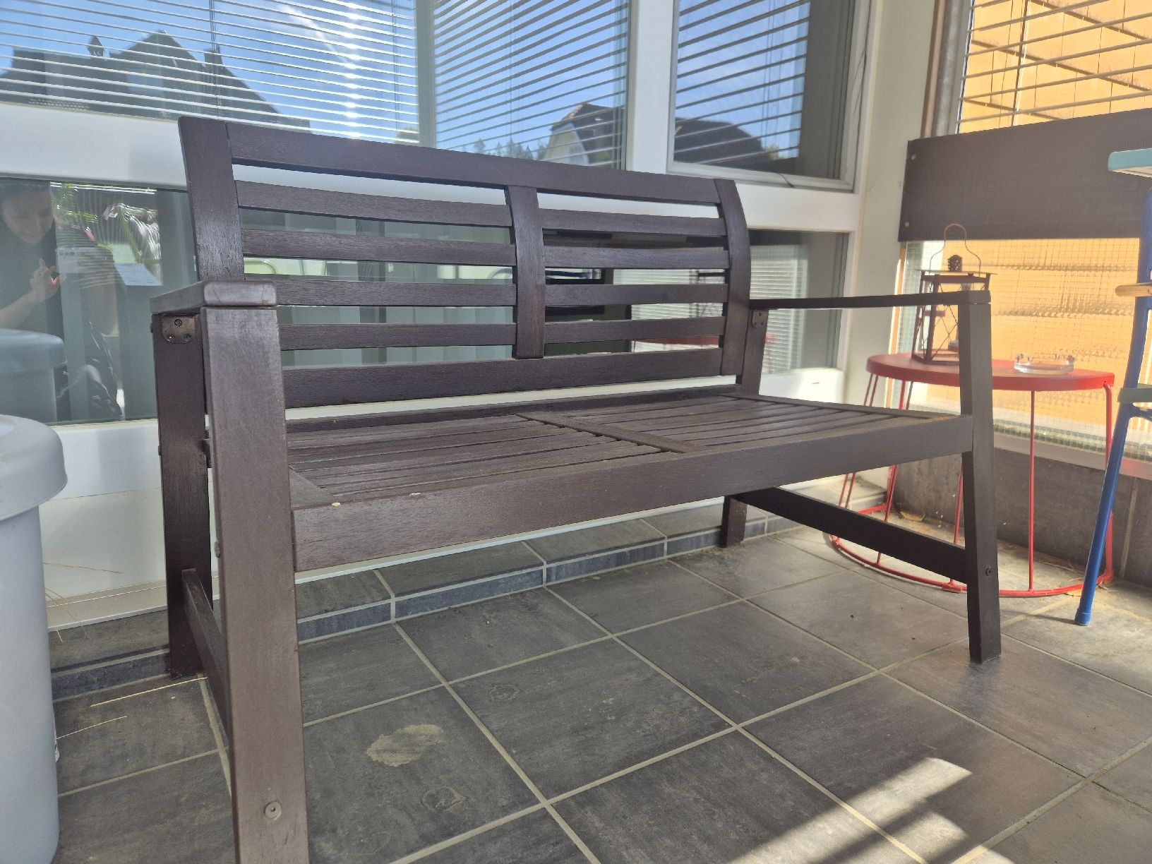 Panchine: Dunkle Gartenbank Holz – Usato da Aarau venduto da jen_k2z7