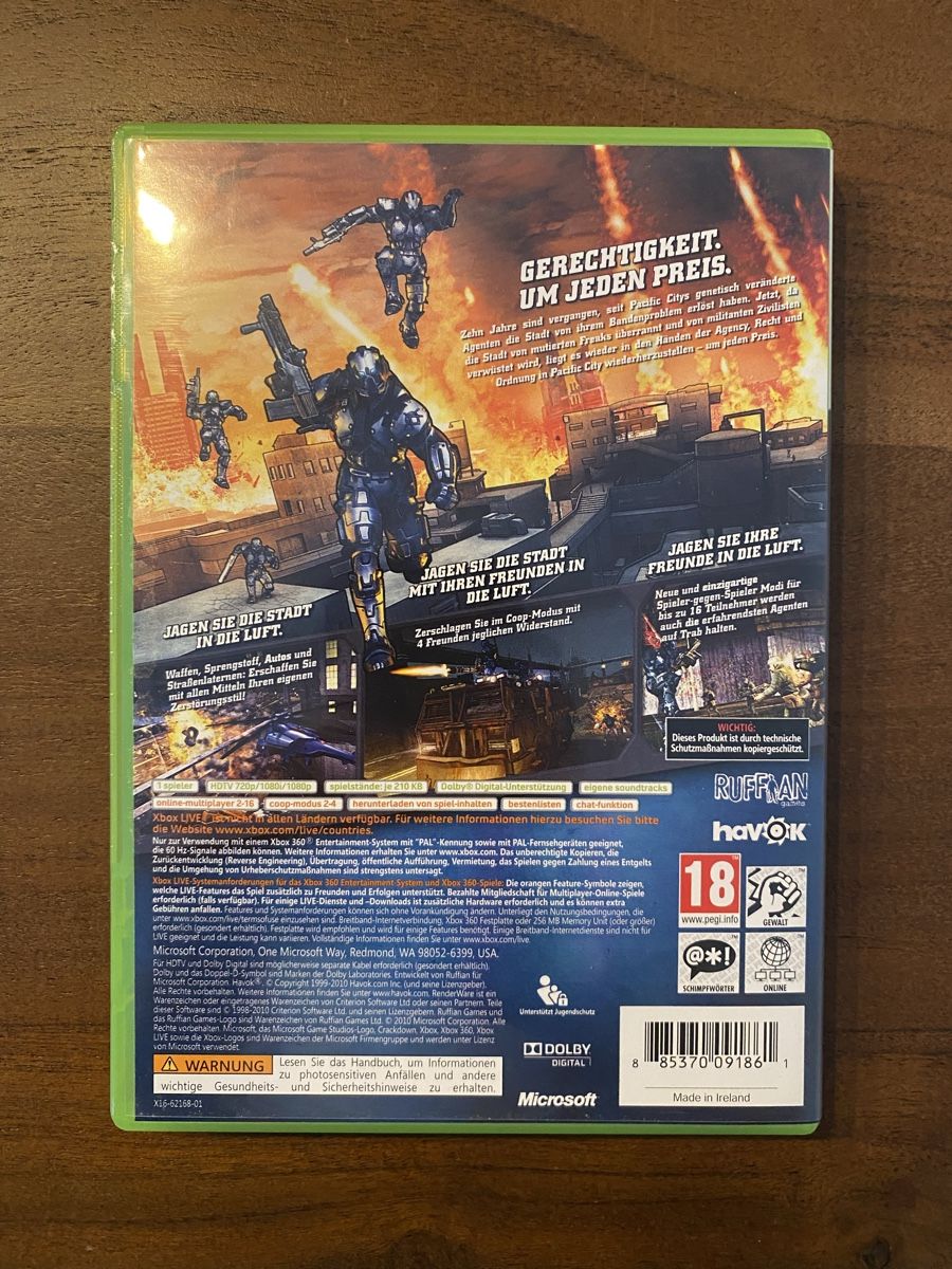 Microsoft Giochi: Crackdown 2 für Xbox 360 – Usato da Thunstetten venduto da Virus_33 2