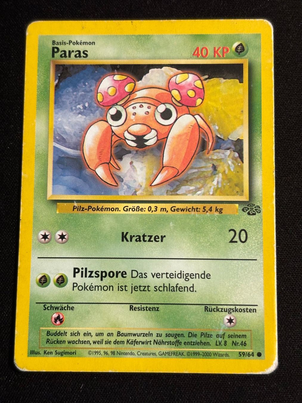 Pokémon Carte collezionabili: Pokemon Paras - Dschungel 59/64 - Deutsch – Usato da Bern venduto da Big_GS
