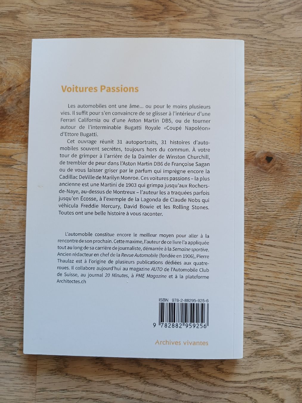 Libri: Livre Voitures Passions par Pierre Thaulaz oldtimer – Usato da Bex venduto da Canouille 1