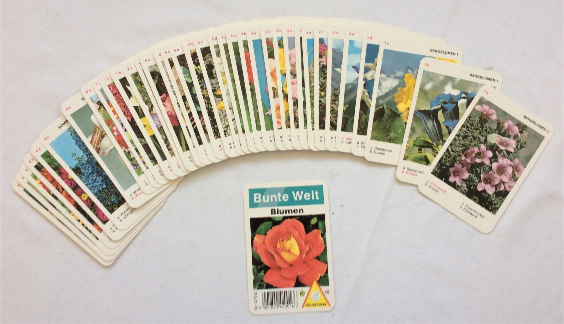 Spiele: Quartett - Bunte Welt - Blumen - Piatnik – Gebraucht aus Schaffhausen von durruti 1