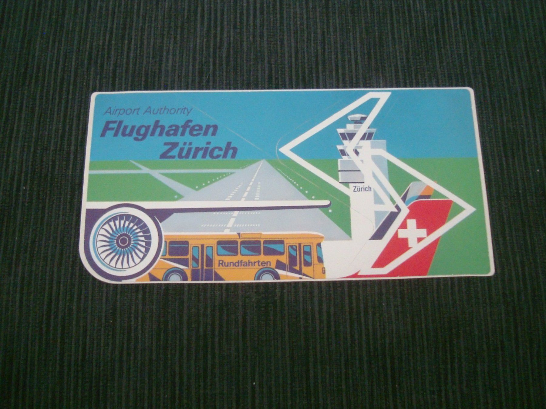 Sticker: Kleber: Flughafen Zürich – Nuovo (secondo la descrizione) da Neuenegg venduto da flohcante