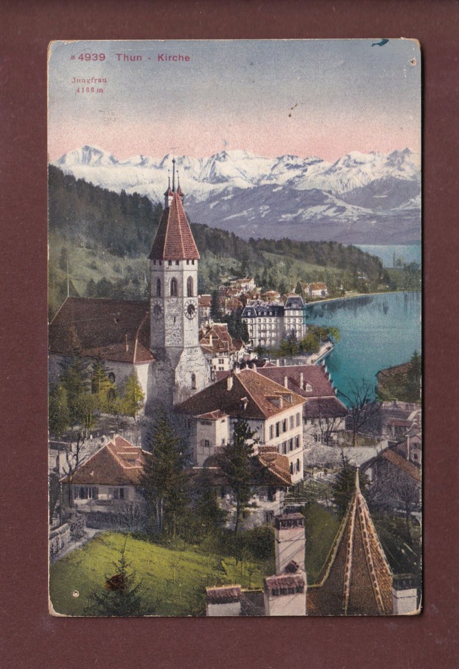 Ansichtskarten: THUN - Kirche – Gebraucht aus Pully von nicecards