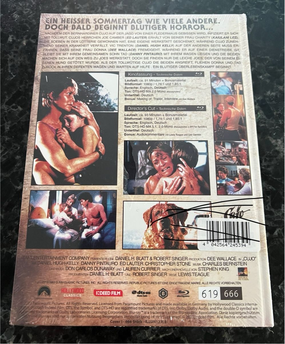Tutti i DVDs: Stephen King s Cujo 2 Disc Mediabook OVP – Nuovo e nell'imballaggio originale da Buckten venduto da Dominoluna 1