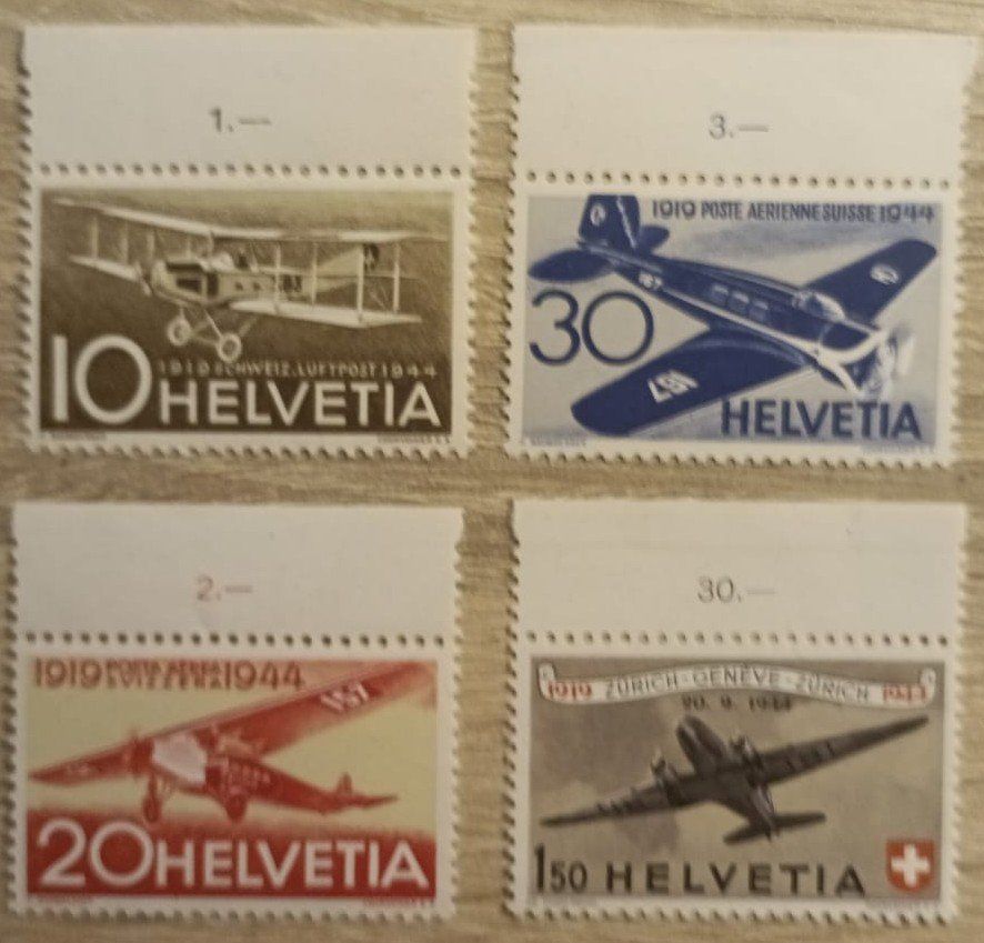 Tutti i francobolli: sellos Suiza,, Correo aéreo 1944 – Usato da Stein am Rhein venduto da tom_fq6v
