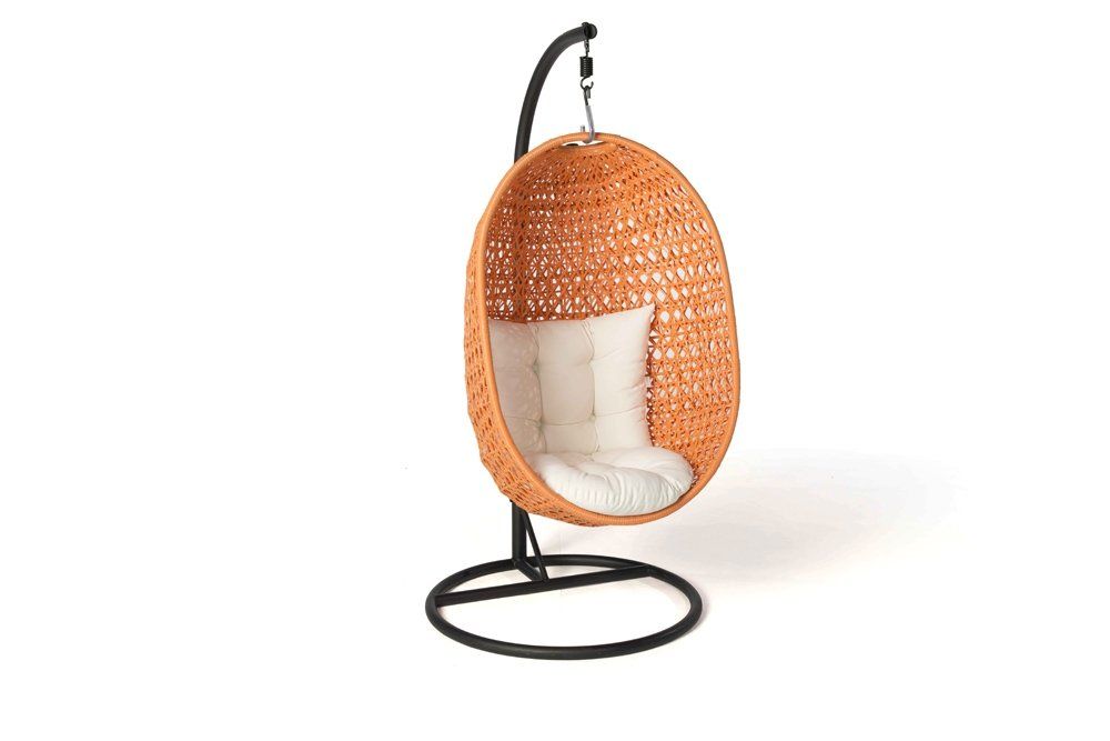 Gartenhängesitze: Rattan Hanging Chair orange – Neu und originalverpackt aus Bern von rattan-lounge 1