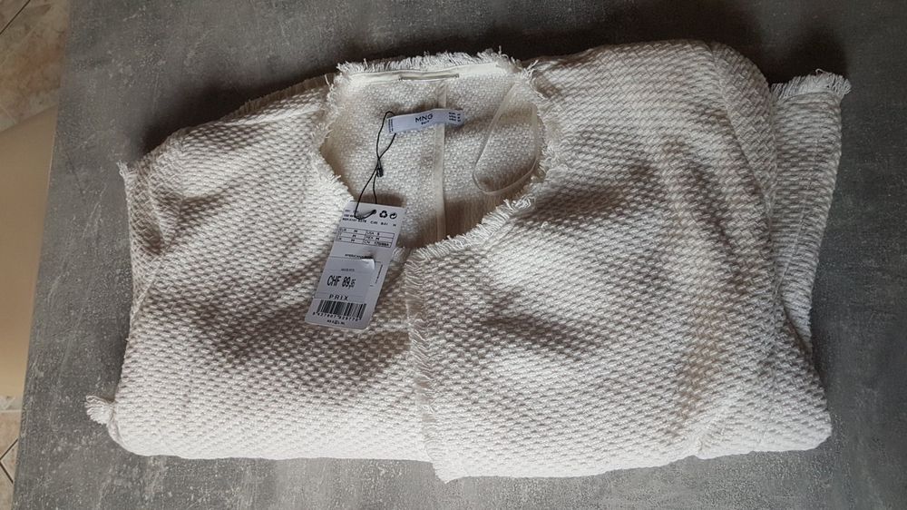 Veste blanche online mango