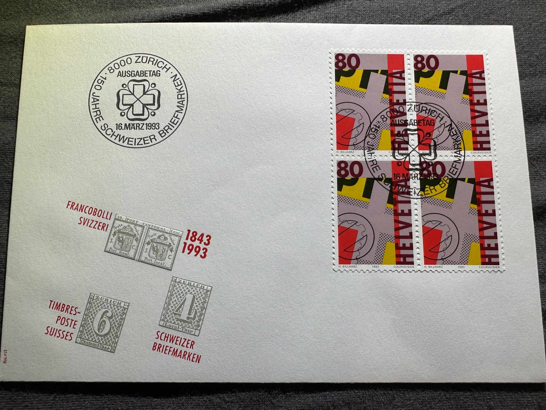 Tutti i francobolli: 1993 FDC Ersttagumschlag – Usato da Stettfurt venduto da 2442
