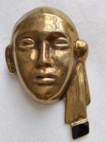 Antike Art Déco Masken Brosche 1920er