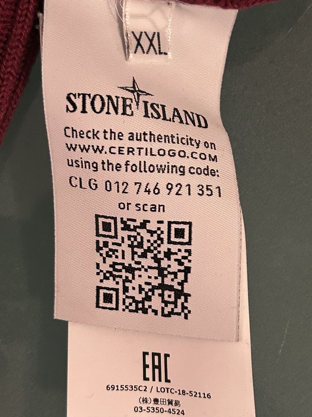 Stone Island Pullover & Sweatshirts: Stone Island Rollkragenpullover / Bordeaux Rot / Grösse XXL – Gebraucht aus Maur von Makiga7 4