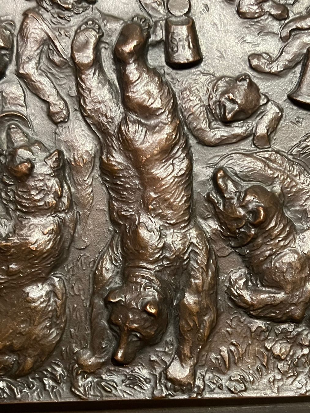 Piatti di portata: Bronzenplatte Eidgenössisches Turnfest Bern W. Müller – Usato da Biel/Bienne venduto da Jomazi 5