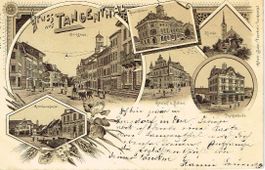 Langenthal 6 Bild Litho AK 1900 von C.K.Z Nr. 549