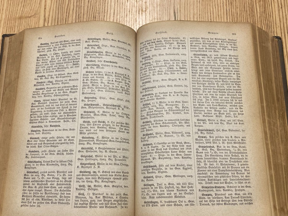 Libri: Ortslexikon Schweiz 1887 – Usato da Mosnang venduto da Goldwasser 4