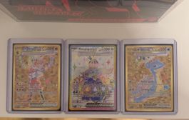 Pokemon Promo Karten: Cinderace, Terapagos, Lapras EX