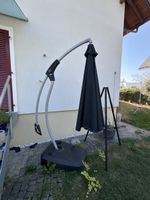Hängeschirm Sonnenschirm Ø300xH270cm schwarz guter Zustand