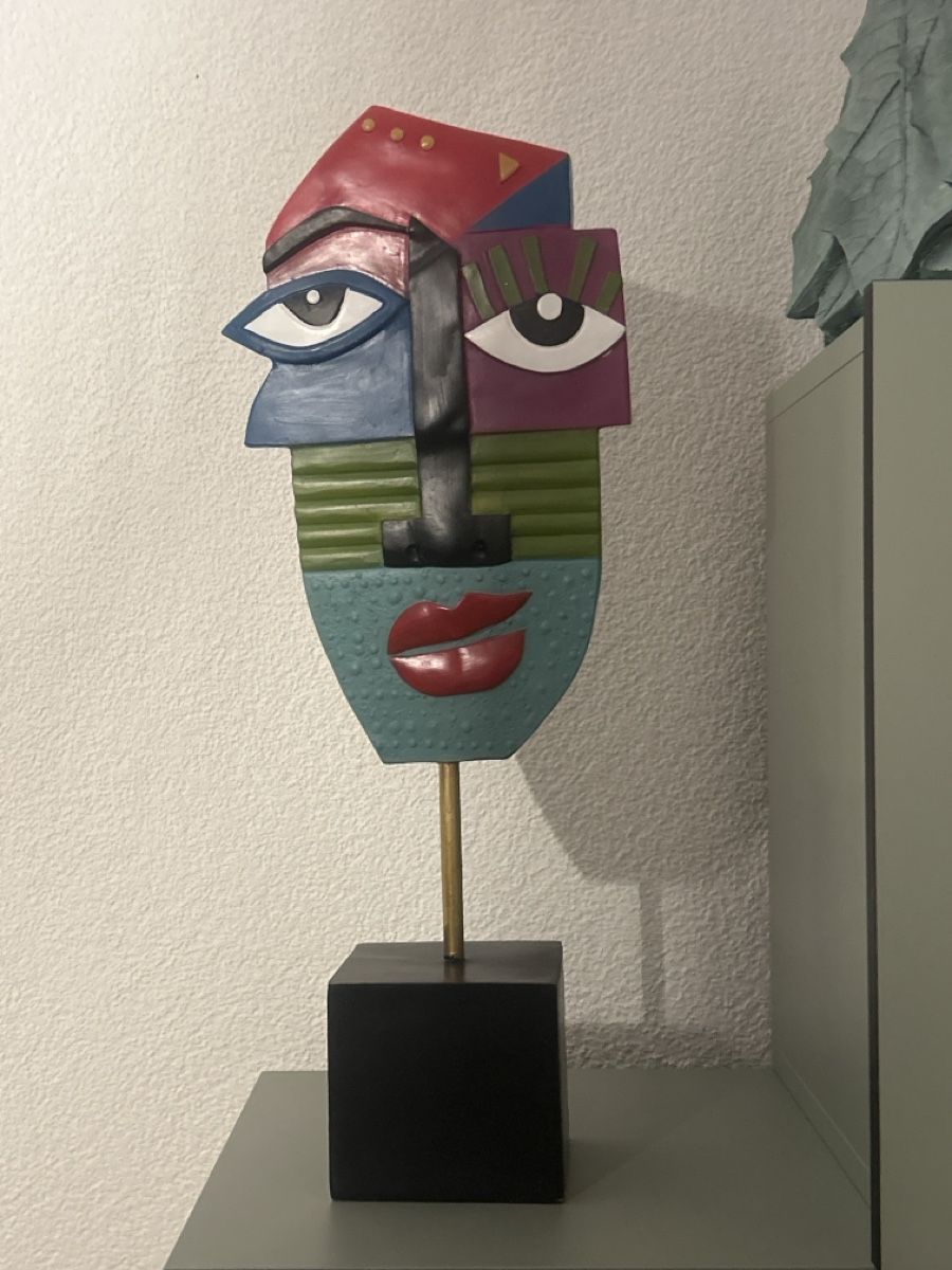 Sculture & Statue: Gilde Skulptur Maske neu – Nuovo (secondo la descrizione) da Bettlach venduto da Aresdiego 1