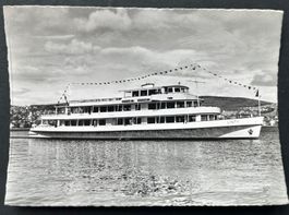 Zürichsee. Neues Motorschiff/M.S. „Linth" ca. 1950