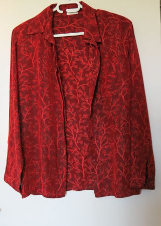Hochwertige "Nadine H" langarm Bluse Acetat/Viskose Gr. 40