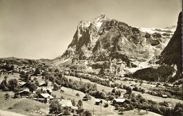 GRINDELWALD Häuser am Weg zum oberen Gletscher