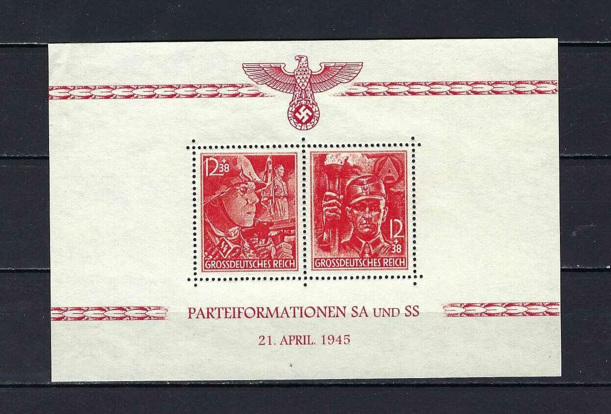 Tutti i francobolli: Hitler Block SA & SS ** – Nuovo e nell'imballaggio originale da Lindau venduto da Rickie123