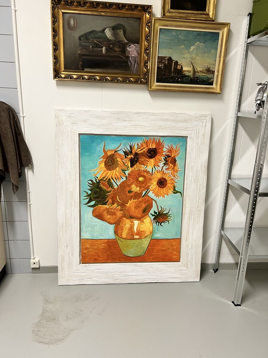 Gemälde: Original Grosse. Gemälde Sonnenbrumen – Gebraucht aus Hombrechtikon von vespa1954 6