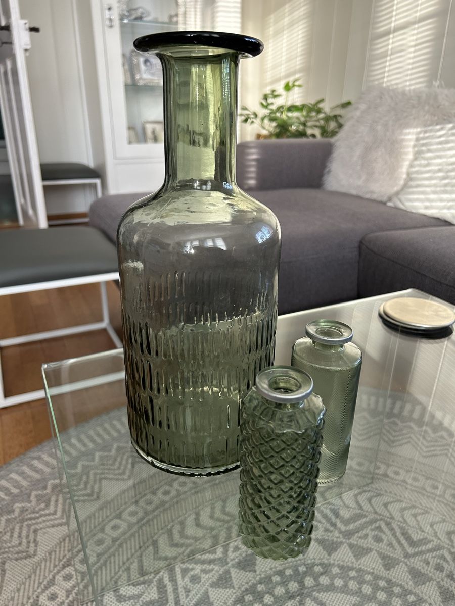 Vasi & Recipienti: 3er Set Vasen, Vintage Glasdesign – Usato da Gunten venduto da starfish3 1