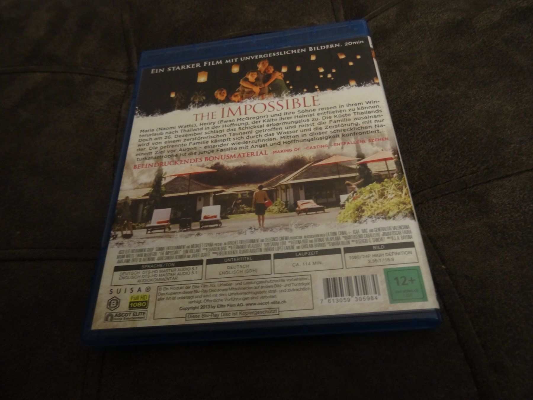 Alle DVDs: The Impossible BLU-RAY – Gebraucht aus Olten von Disc-Verkauf 2