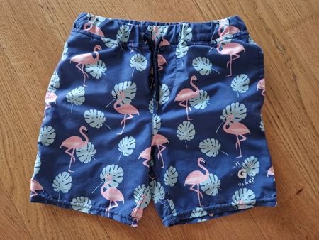 Badehose mit Flamingo-Motiv