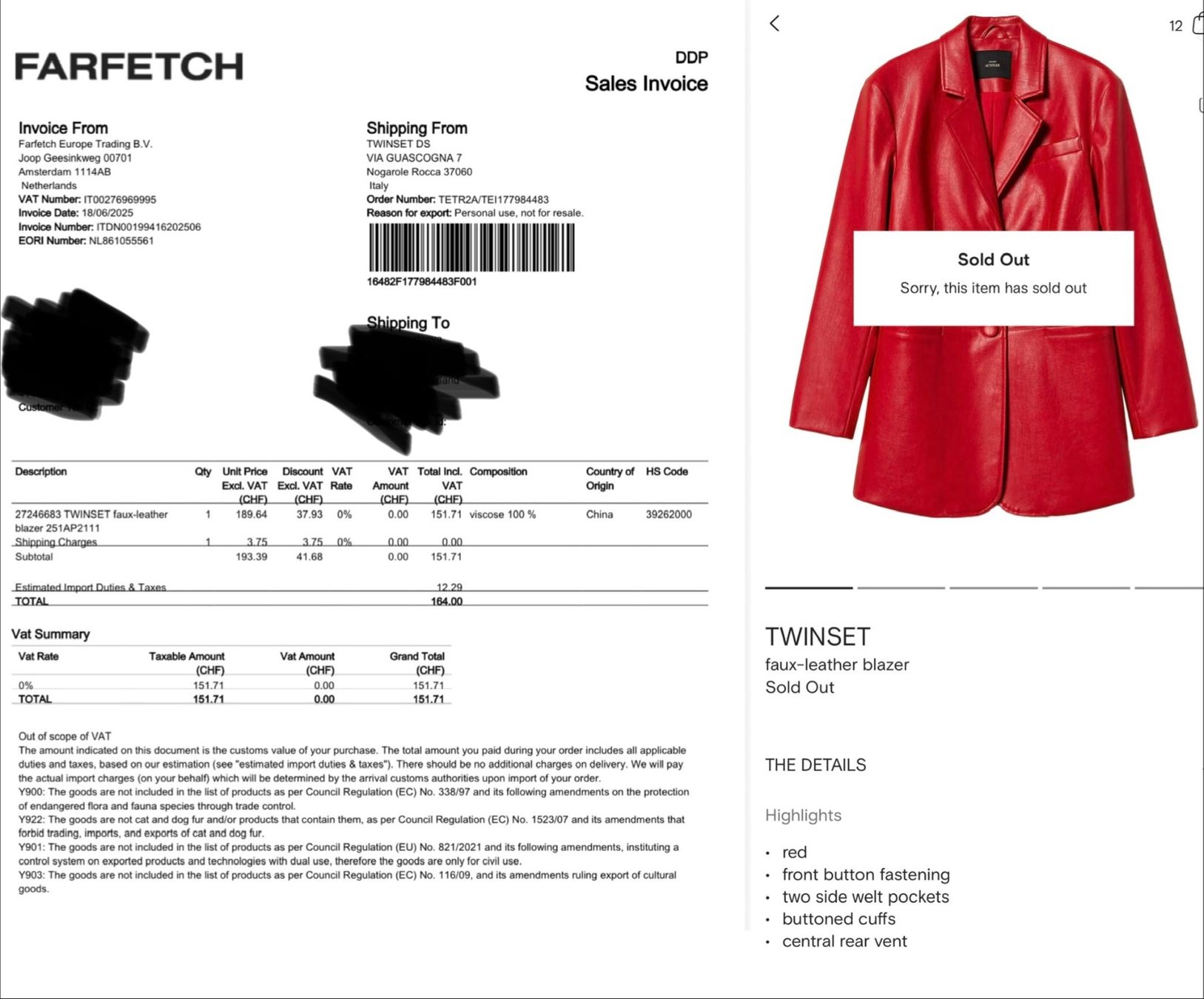 Twinset Giacche: Twinset faux-leather blazer size S – Nuovo (secondo la descrizione) da Geneve venduto da iri_dr5s 9