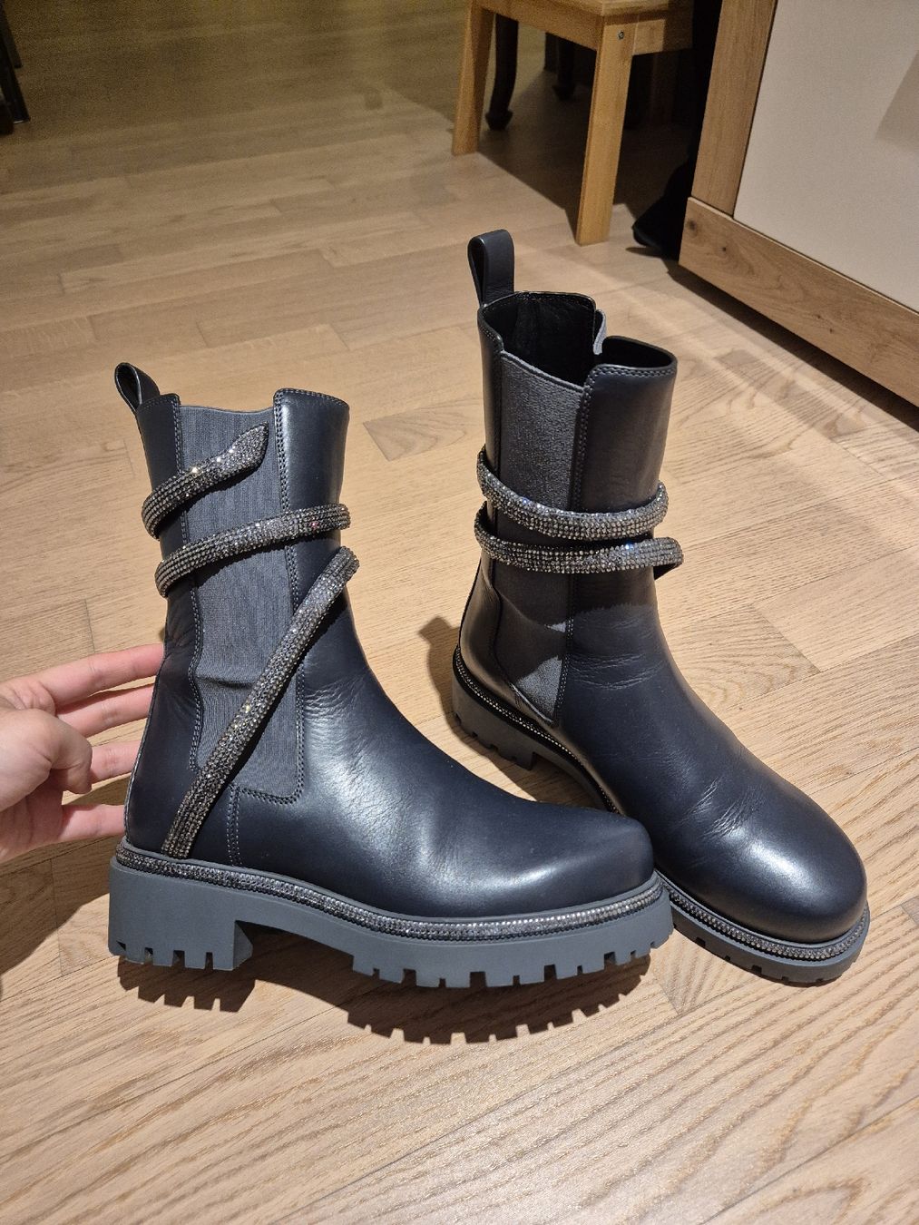René Caovilla Scarpe da donna: Rene Caovilla Boots Dark Grey EU 37 – Nuovo (secondo la descrizione) da Spreitenbach venduto da Catticoooorn