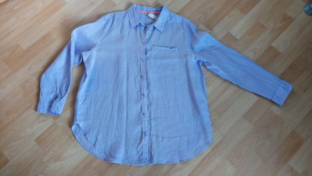 **Tolle Leinenbluse Street one, Gr. 40 fliederfarbig**