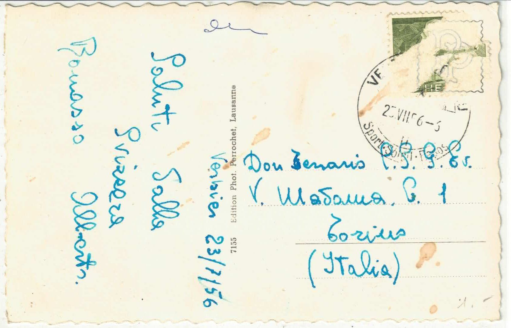Cartoline postali: Chateau de Gruyeres - Multiview – Usato da Ettingen venduto da Kartenplanet 1
