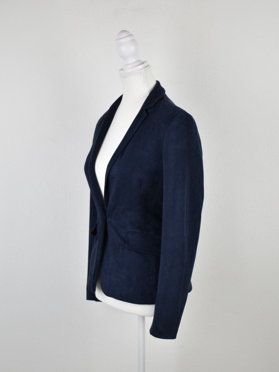 Esprit Giacche: Esprit Blazer, Gr.32/34, dunkelblau, Wildlederoptik – Nuovo (secondo la descrizione) da Nürensdorf venduto da 2ND_STORY 4
