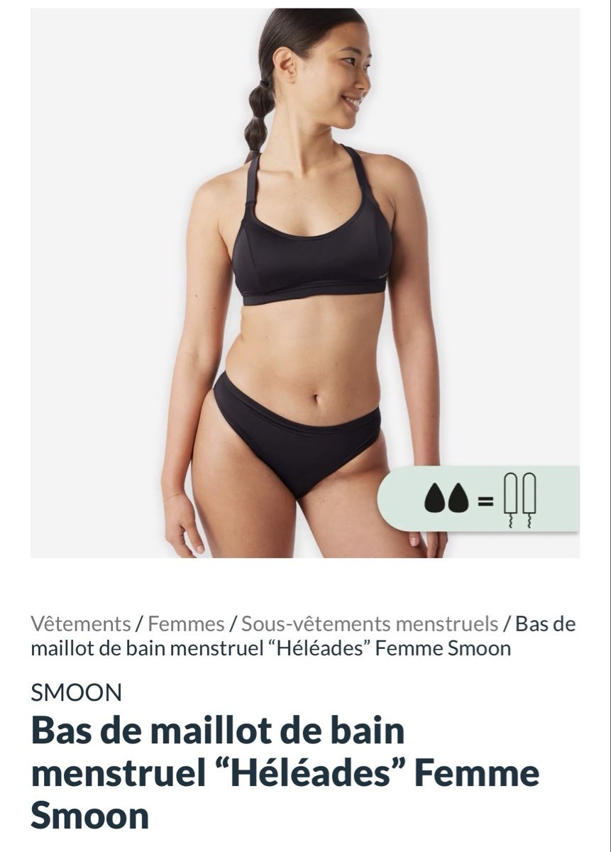 Badekleider & Bikinis: Bas de maillot de bain menstruel – Neu und originalverpackt aus Auvernier von LesFund
