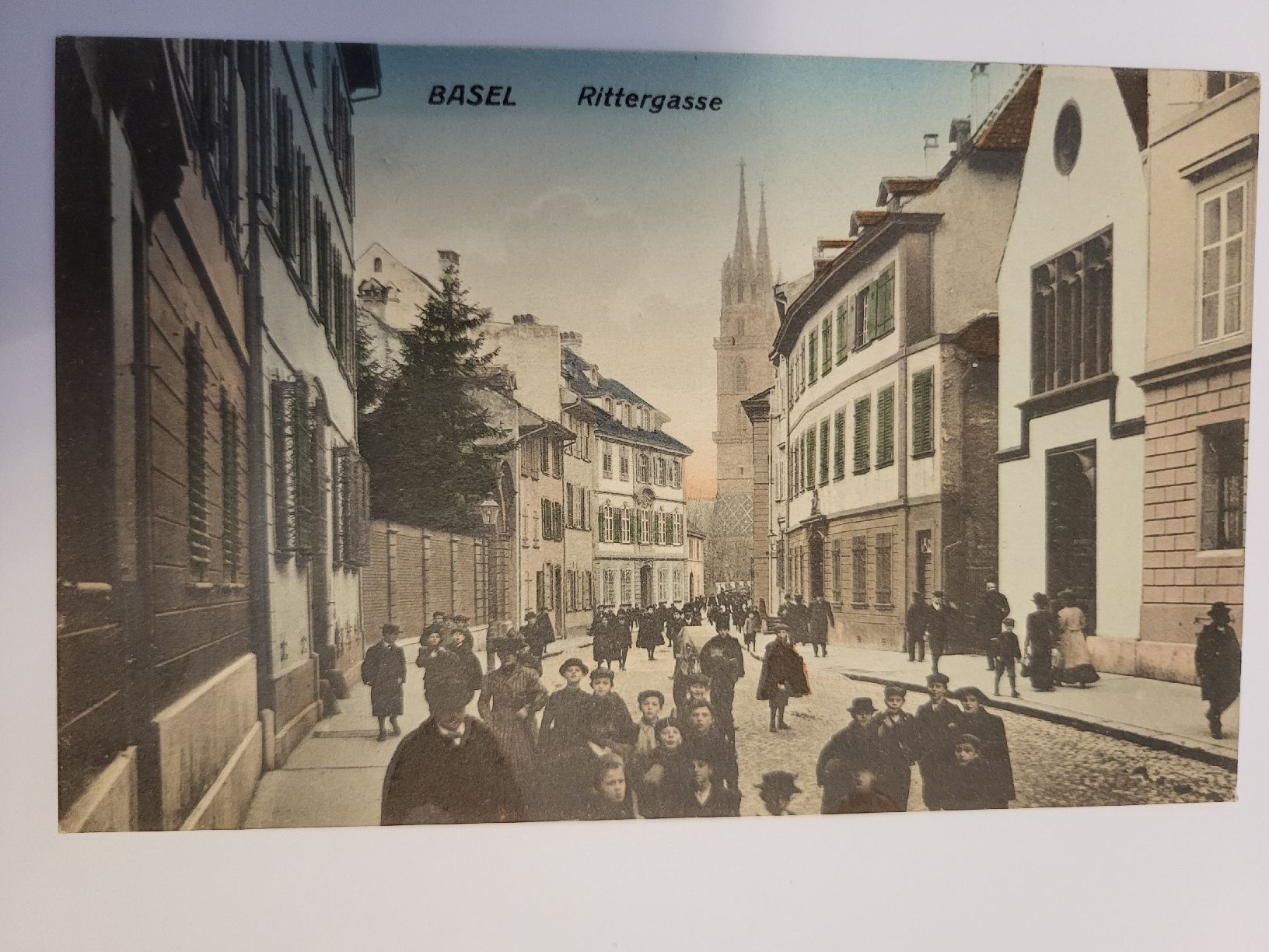 Cartoline postali: Ansichtskarte Basel Rittergasse guter Zustand R3 – Usato da nunningen venduto da mic_88k2