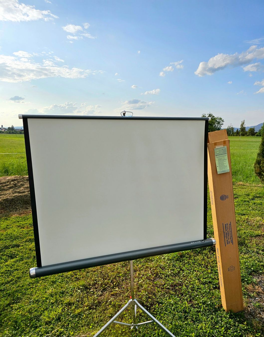 Philips Heimkino: Leinwand mit (Projektor) Philips Fellini 100 – Gebraucht aus Lachen SZ von Mark_SZ
