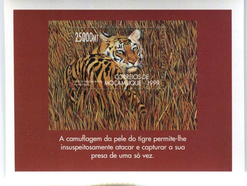 Tutti i francobolli: Block "Tiger". Mosambik. – Nuovo e nell'imballaggio originale da Basel venduto da Butsch5