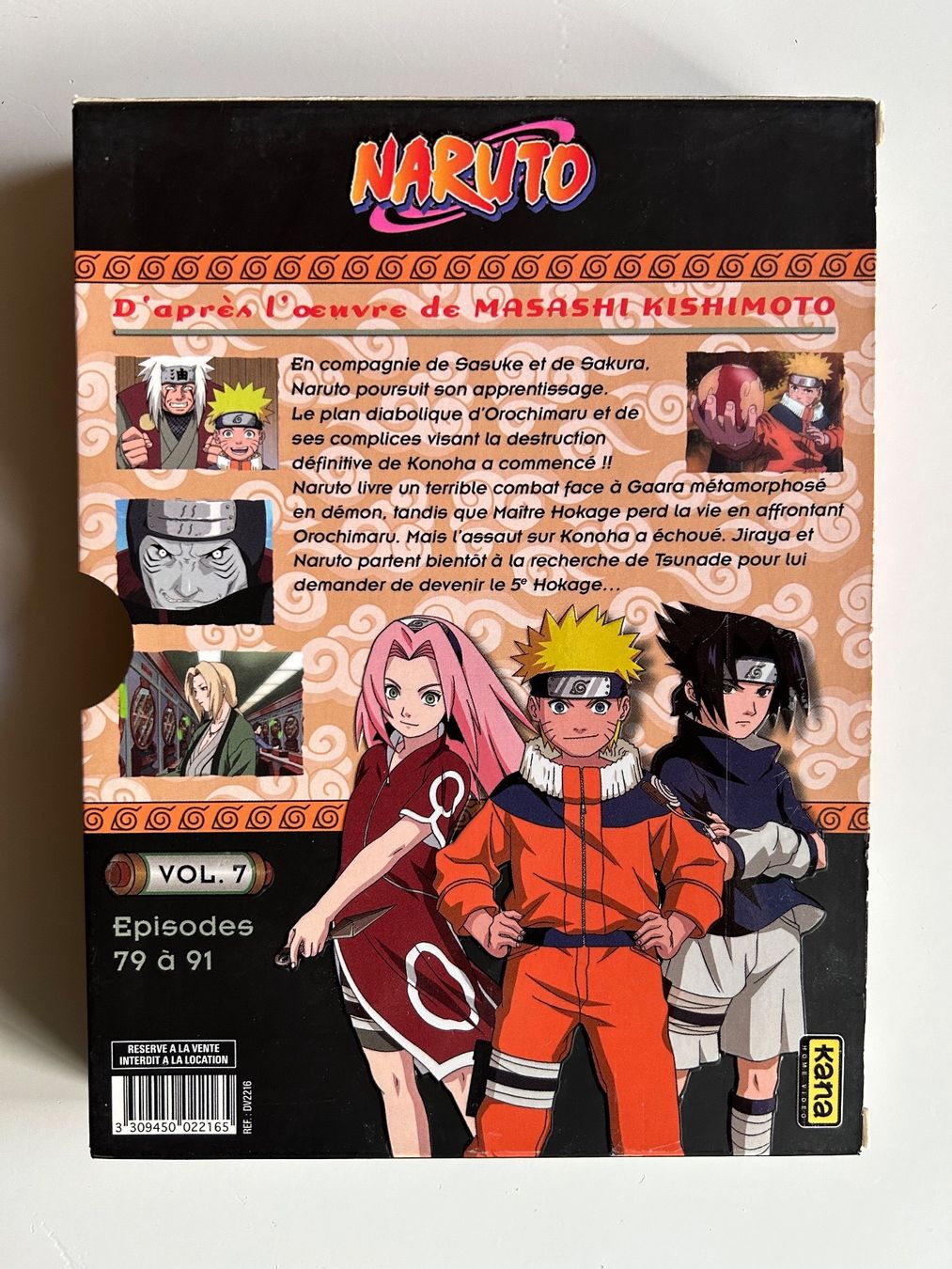 Tous les DVDs: NARUTO VOLUME 7 – D'occasion à St-Cierges par Crisi53 1