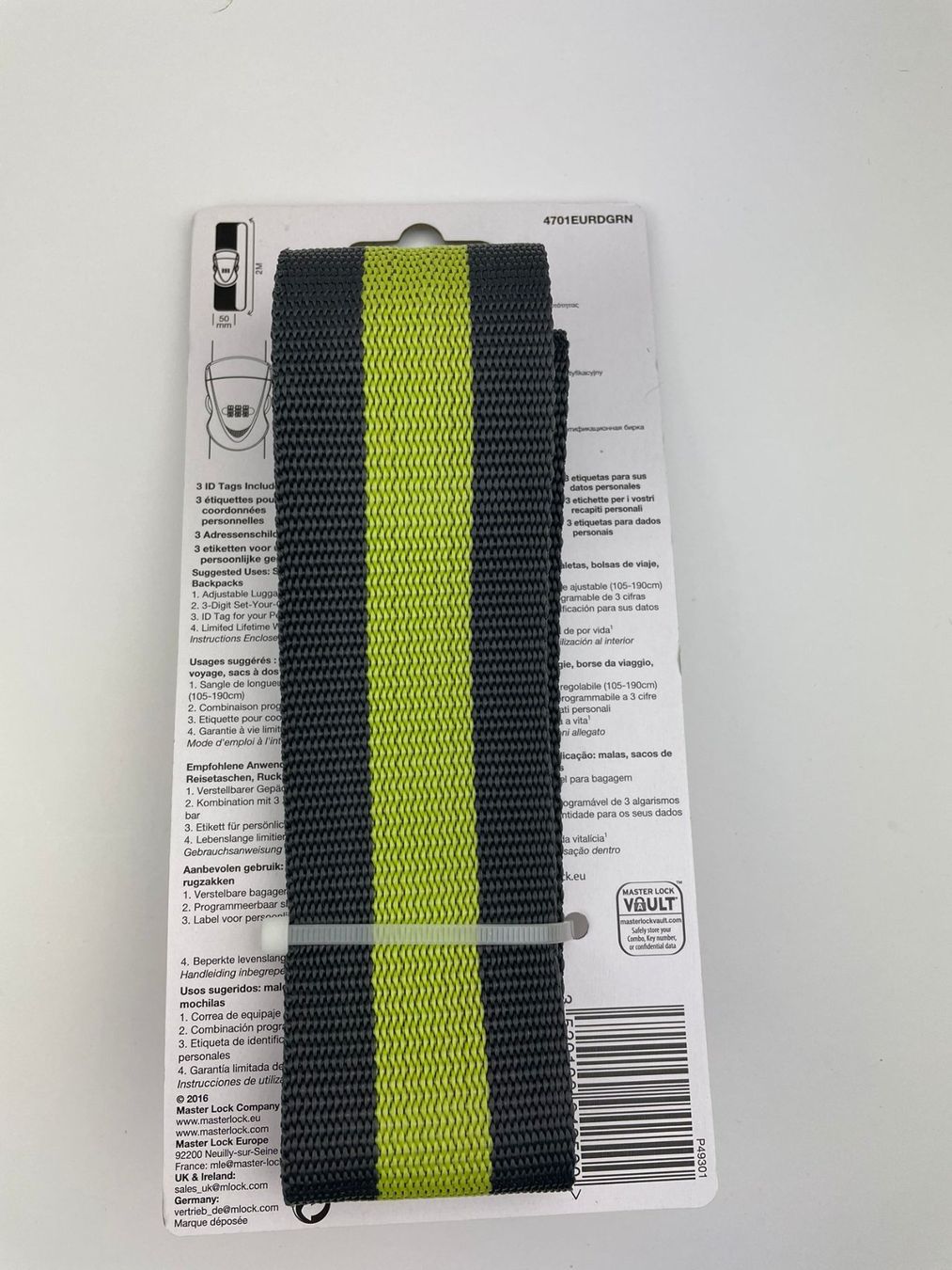 Schlösser: 2x Masterlock - Reiseschloss Kofferband, Gepäckgurt – Neu und originalverpackt aus Wängi von LiqKojote 3