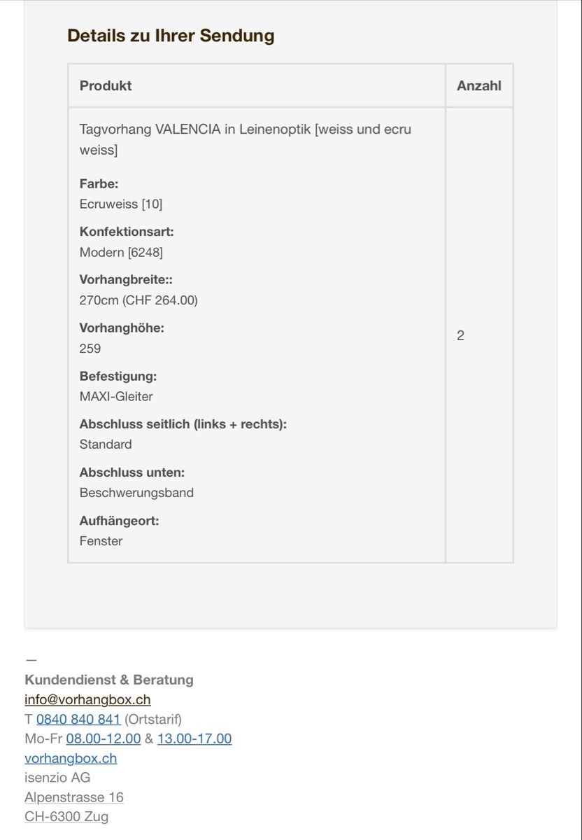 Tende: 2x Tagesvorhänge ecruweiss – Usato da Cham venduto da Daniela_86 2
